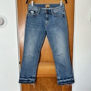 driftwood colette cropped straight leg southwestern aztec embroidered jeans